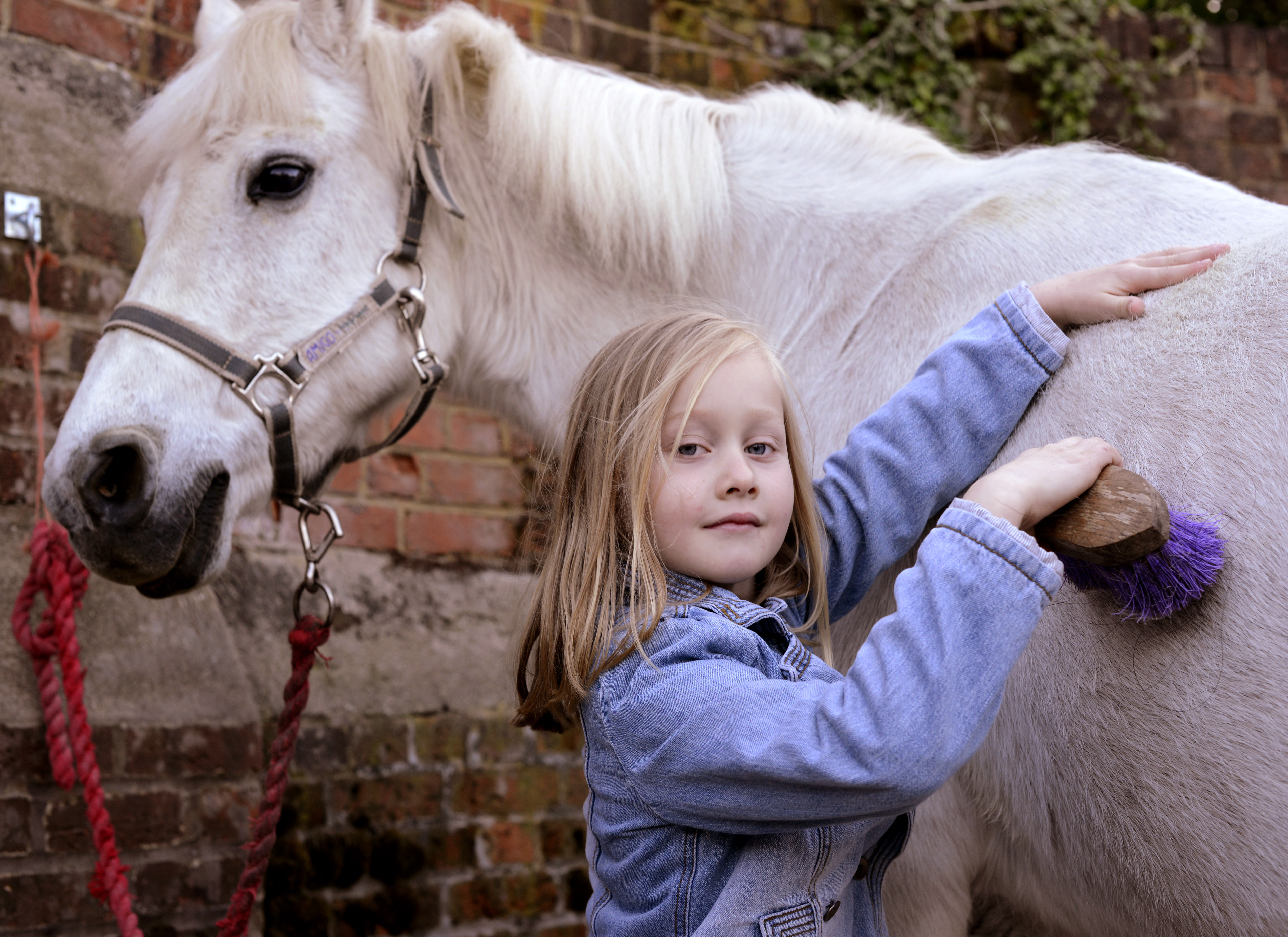 Sara with a pony