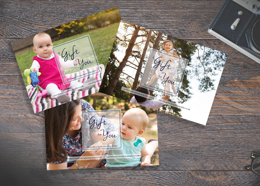 Photo session gift certificate