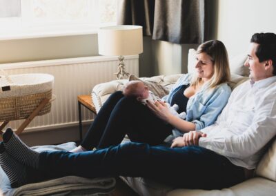 Newborn photoshoot in London