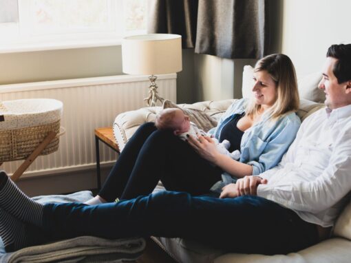 Newborn photoshoot in London