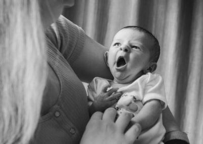Newborn big yawn